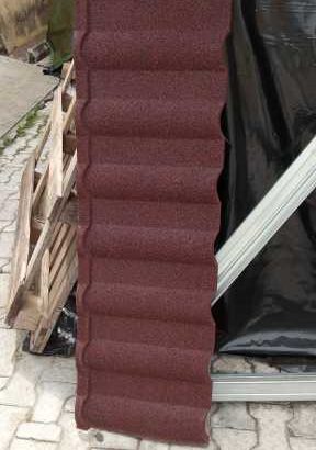 0.55 MM MILANO WINE STONE COATED ROOFING SHEET TILE TILES IN AUCHI ETSAKO WEST EDO STATE