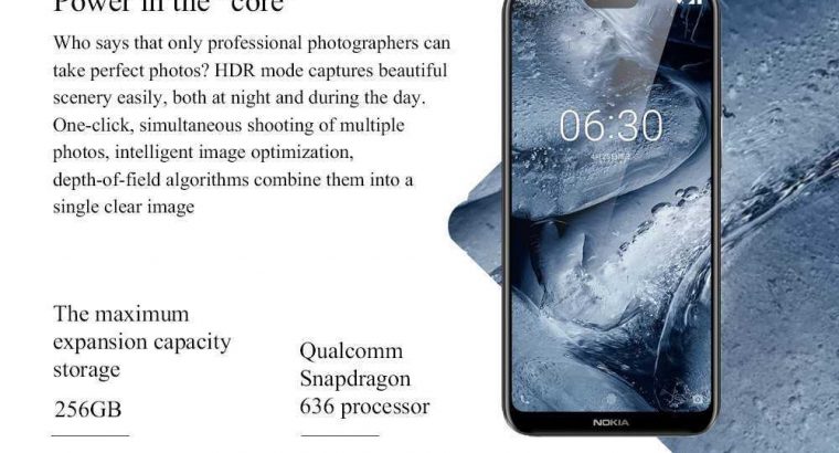 NokiaNokia X6 5.8-Inch 19:9 FHD Mobile Phone (6GB RAM, 64GB ROM) Android 8.1 4G LTE Smartphone-Blac
