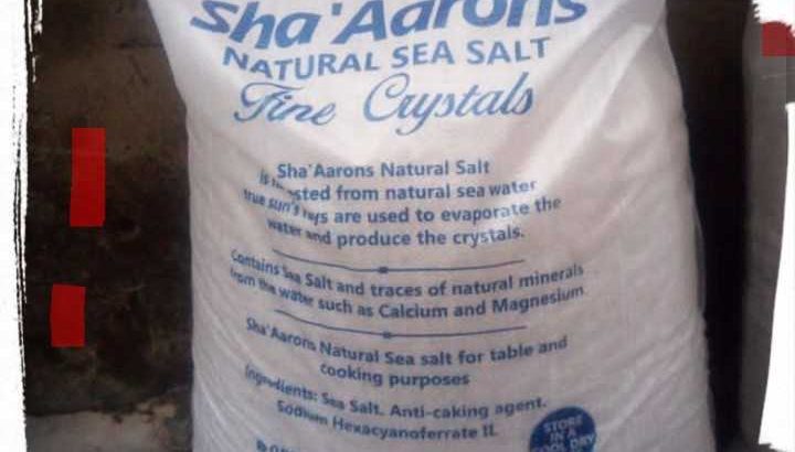 Natural Pure Sea Salt Available At Sha’Aaron Stores