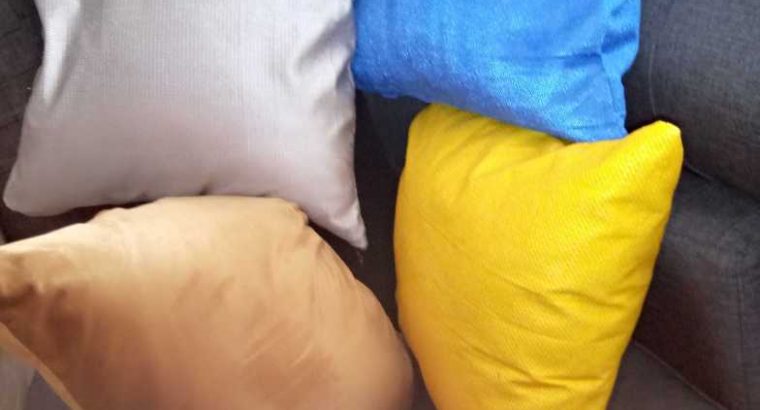 throw pillows and bedsheets available anytime.