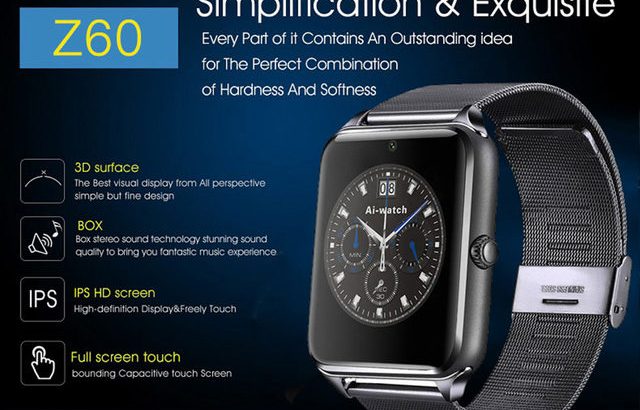Z60 Smart Watch Bluetooth wrist smartwatch