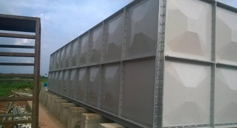 FIBER FRP SECTIONAL WATER STORAGE TANK