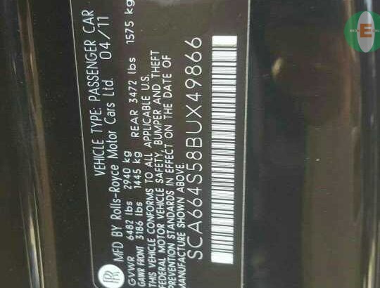 Rolls Royce Phantom 2012