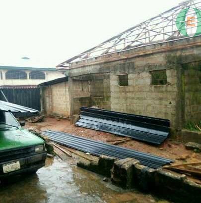 Aluminum longspan 0.45mm thickness done in Benin