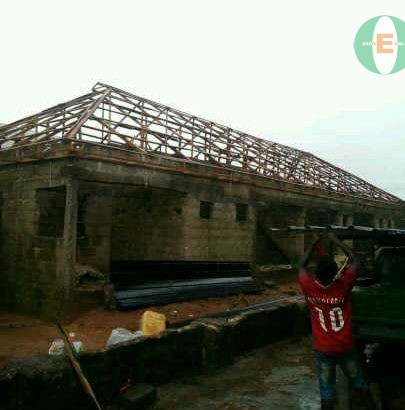 Aluminum longspan 0.45mm thickness done in Benin