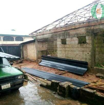 Aluminum longspan 0.45mm thickness done in Benin