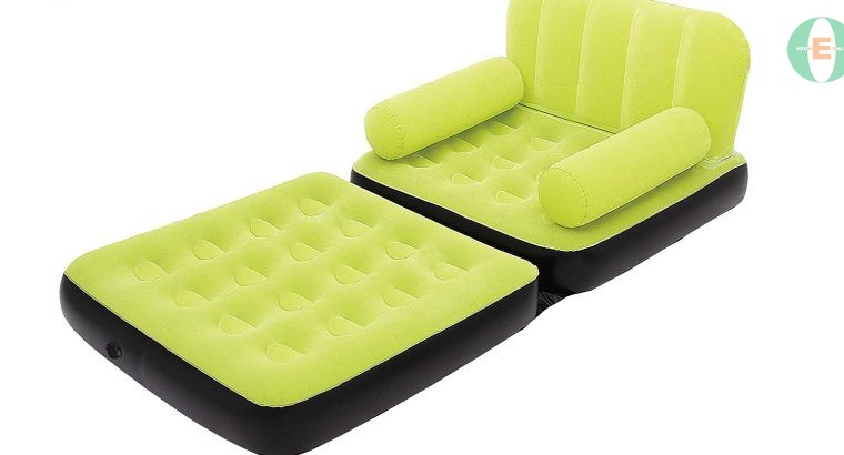 Bestway Multi-Max Air Couch + Air Pump (Green Color)- Single