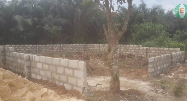 1 plot of land with dwarf fence for sale