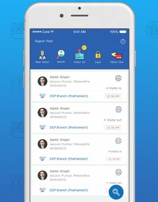 Visitor management app